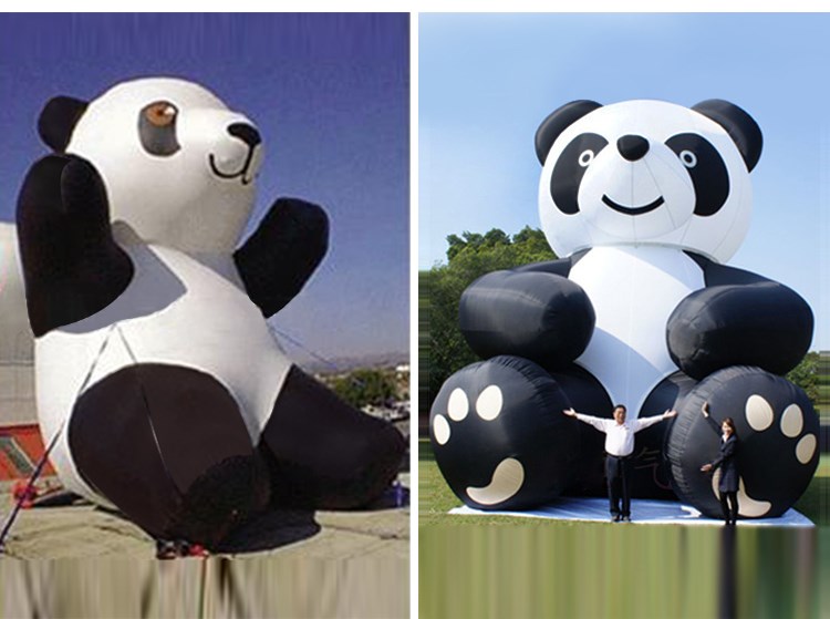 锦山镇充气熊猫展示